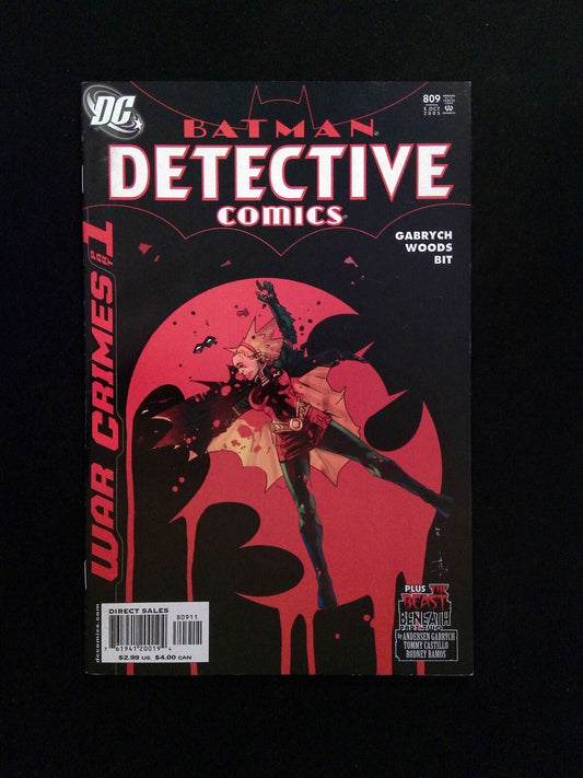 Detective Comics #809  DC Comics 2005 VF+