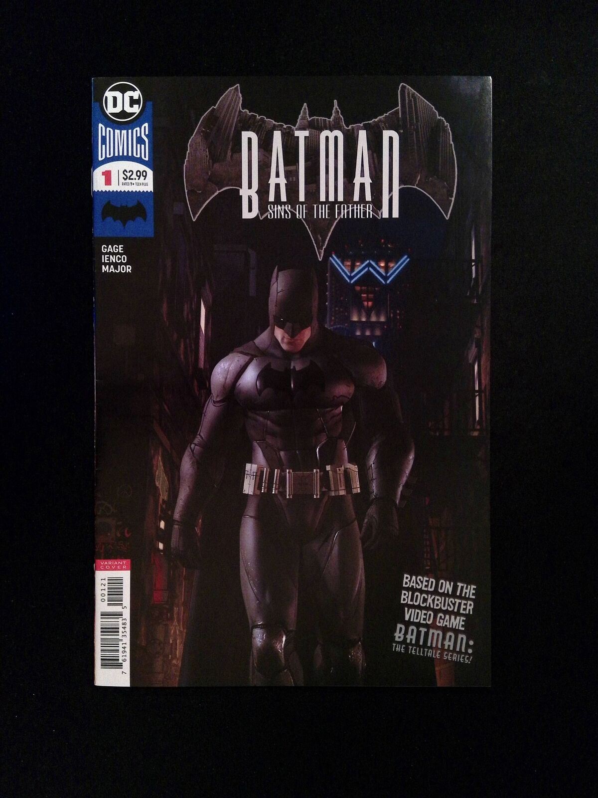 Batman Sins Of The Father #1B  DC Comics 2018 VF+  Video Game Art Variant