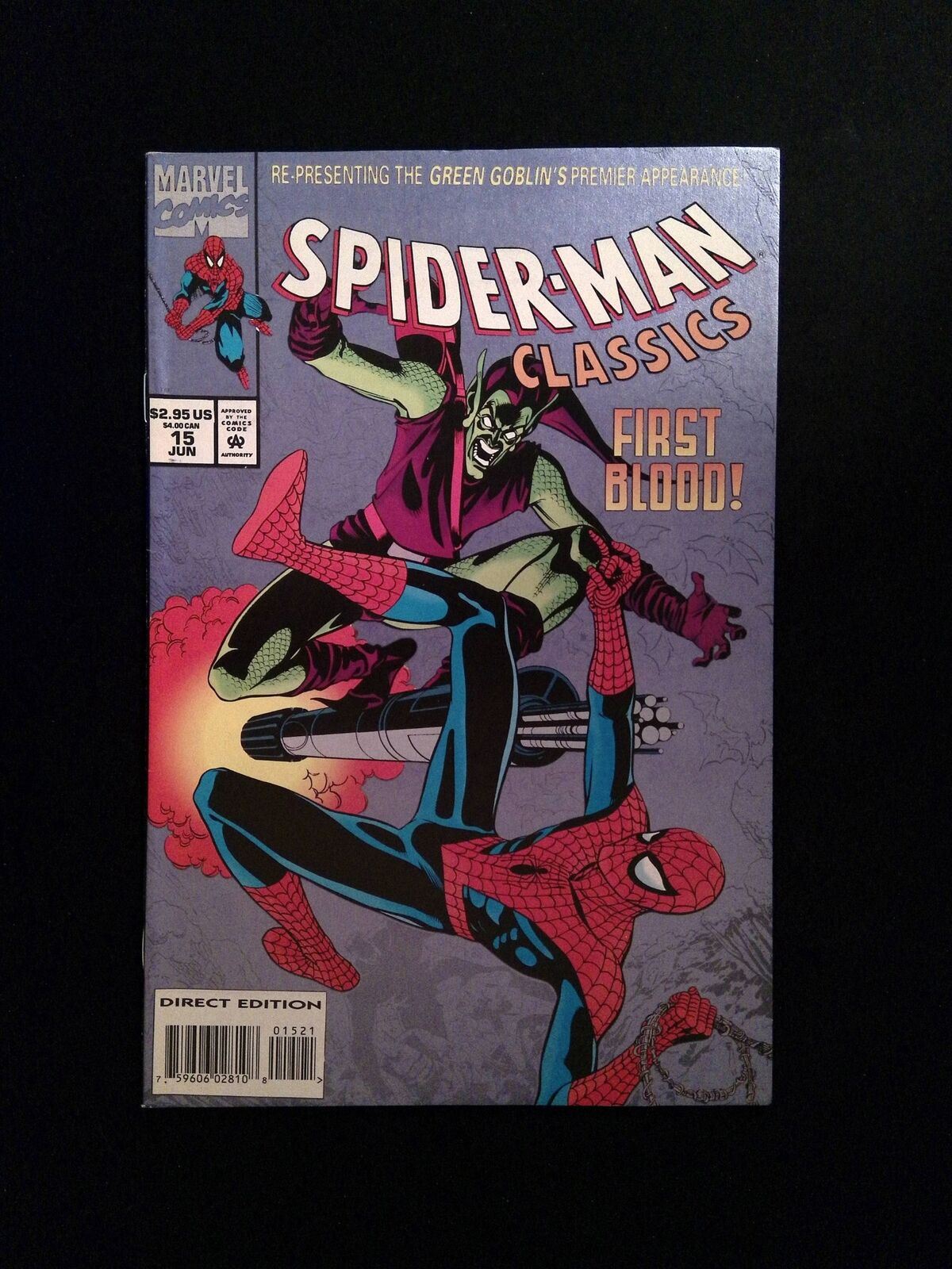 Spider-Man Classics #15N  MARVEL Comics 1994 VF+  SPROUSE VARIANT