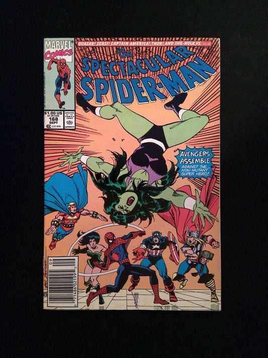 Spectacular Spider-Man #168  MARVEL Comics 1990   VF NEWSSTAND