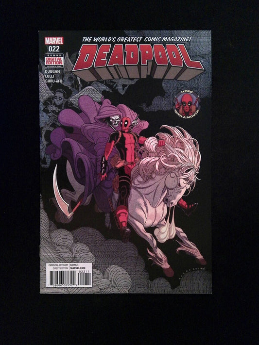 Deadpool #22 (4TH SERIES) MARVEL Comics 2017 NM