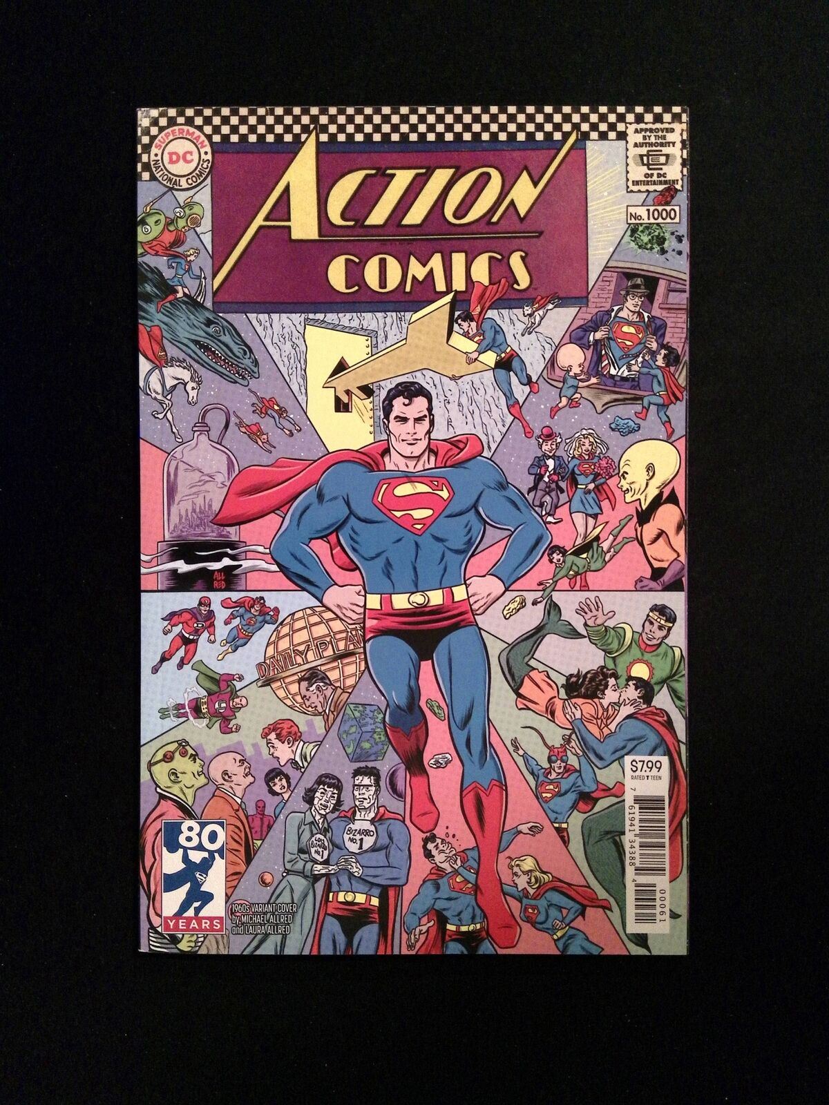 Action Comics #1000E (3RD SERIES) DC Comics 2018 NM+  Allred Variant