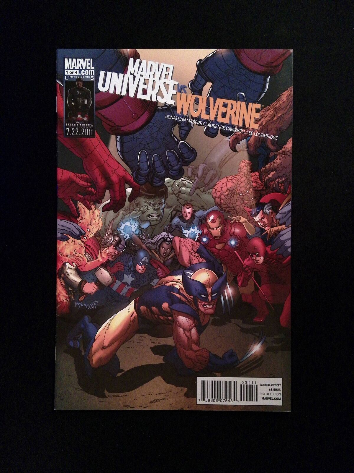 Marvel Universe Vs. Wolverine #1  Marvel Comics 2011 VF+