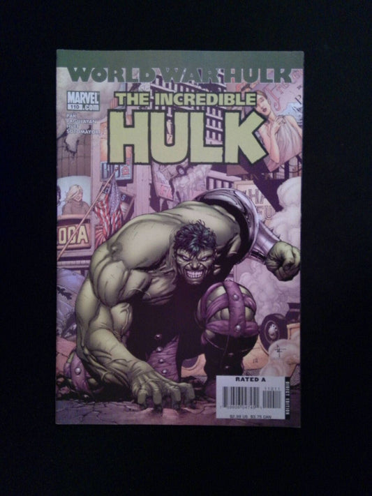 Incredible Hulk #110 (2ND SERIES) MARVEL Comics 2007 VF+