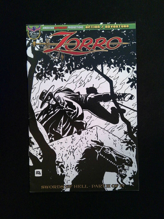 Zorro Swords of Hell #2B  AMERICAN MYTHOLOGY Comics 2018 VF+  TOTH VARIANT