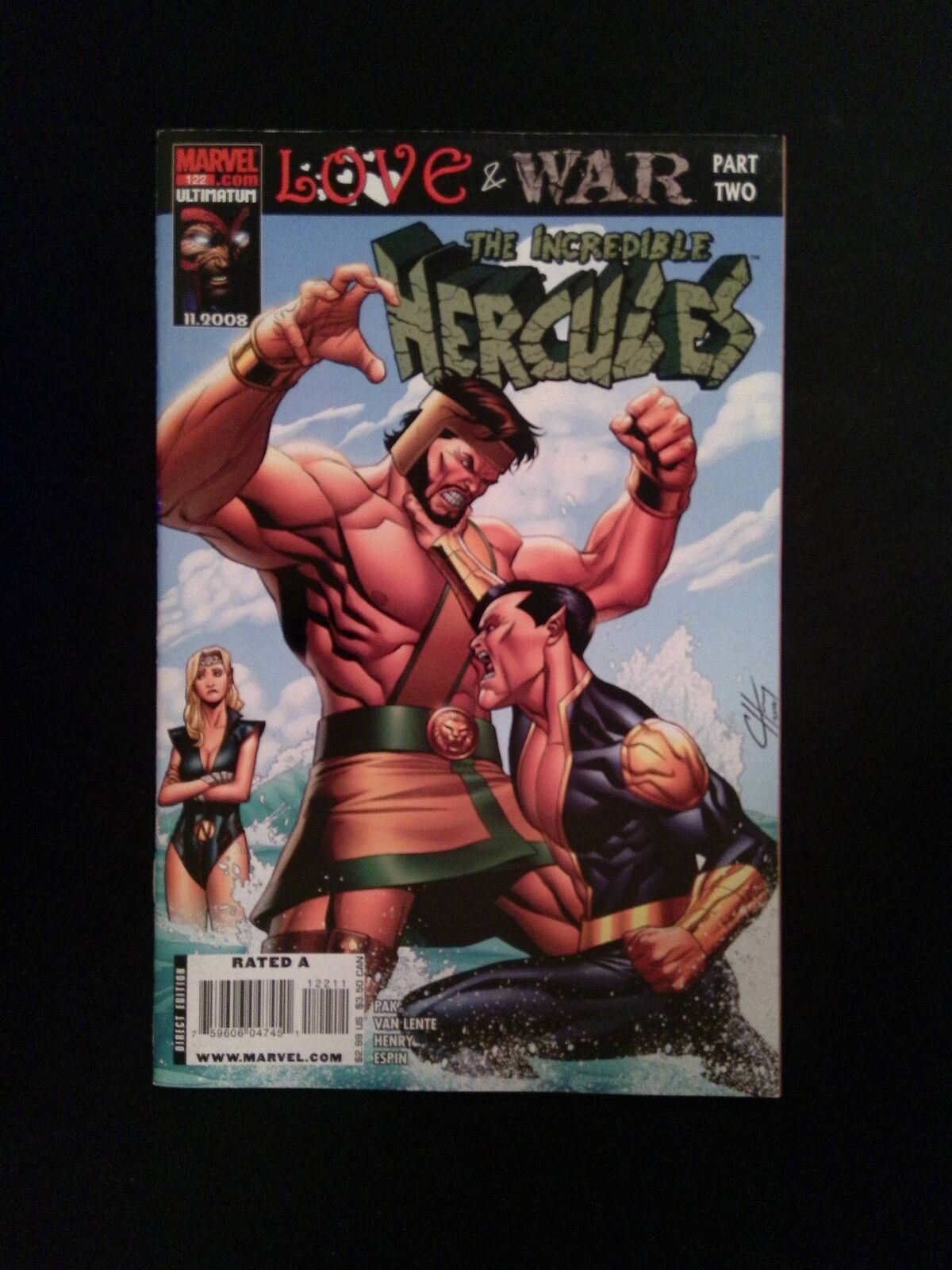 Incredible Hercules #122  MARVEL Comics 2008 VF+