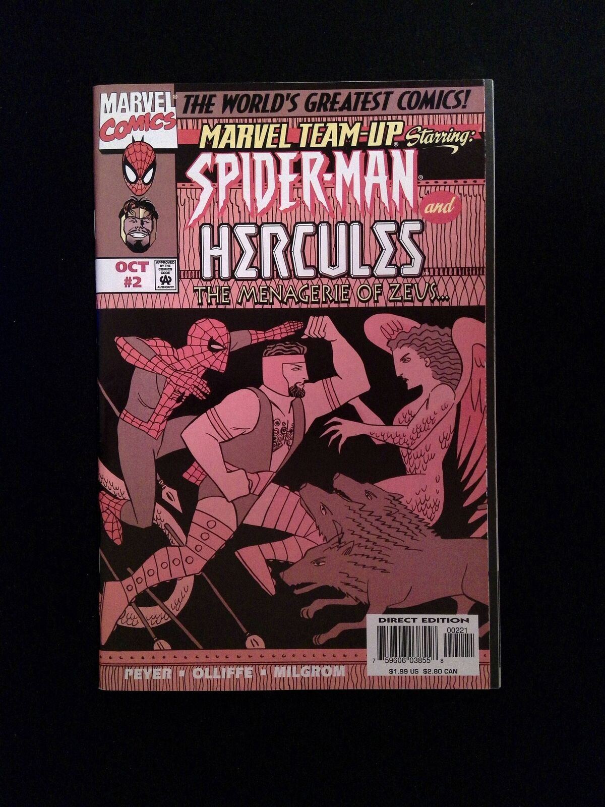 Marvel Team-Up #2B (2nd Series) Marvel 1997 VF+ Ancient Greek Art Variant