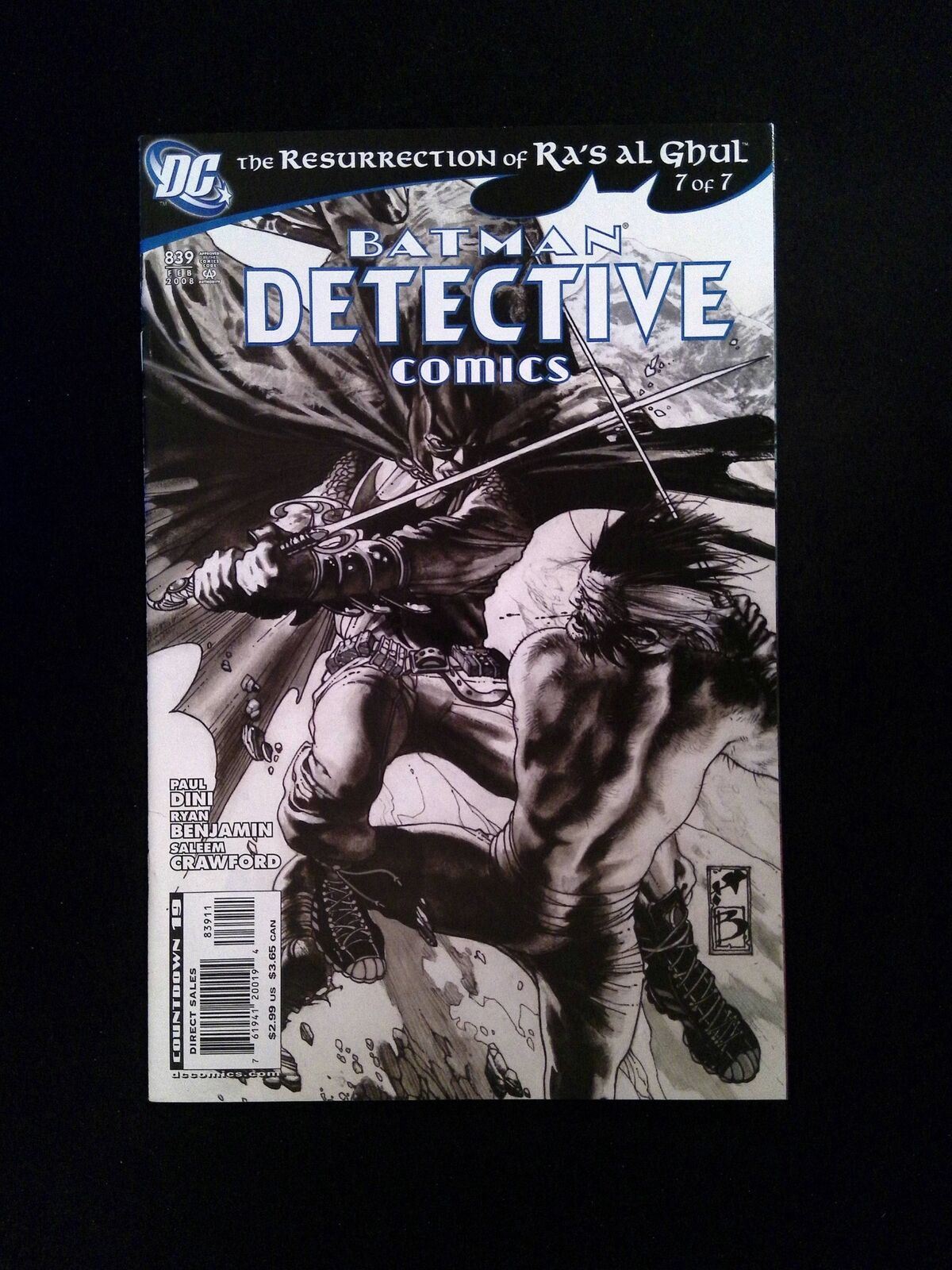 Detective Comics #839  DC Comics 2008 VF+