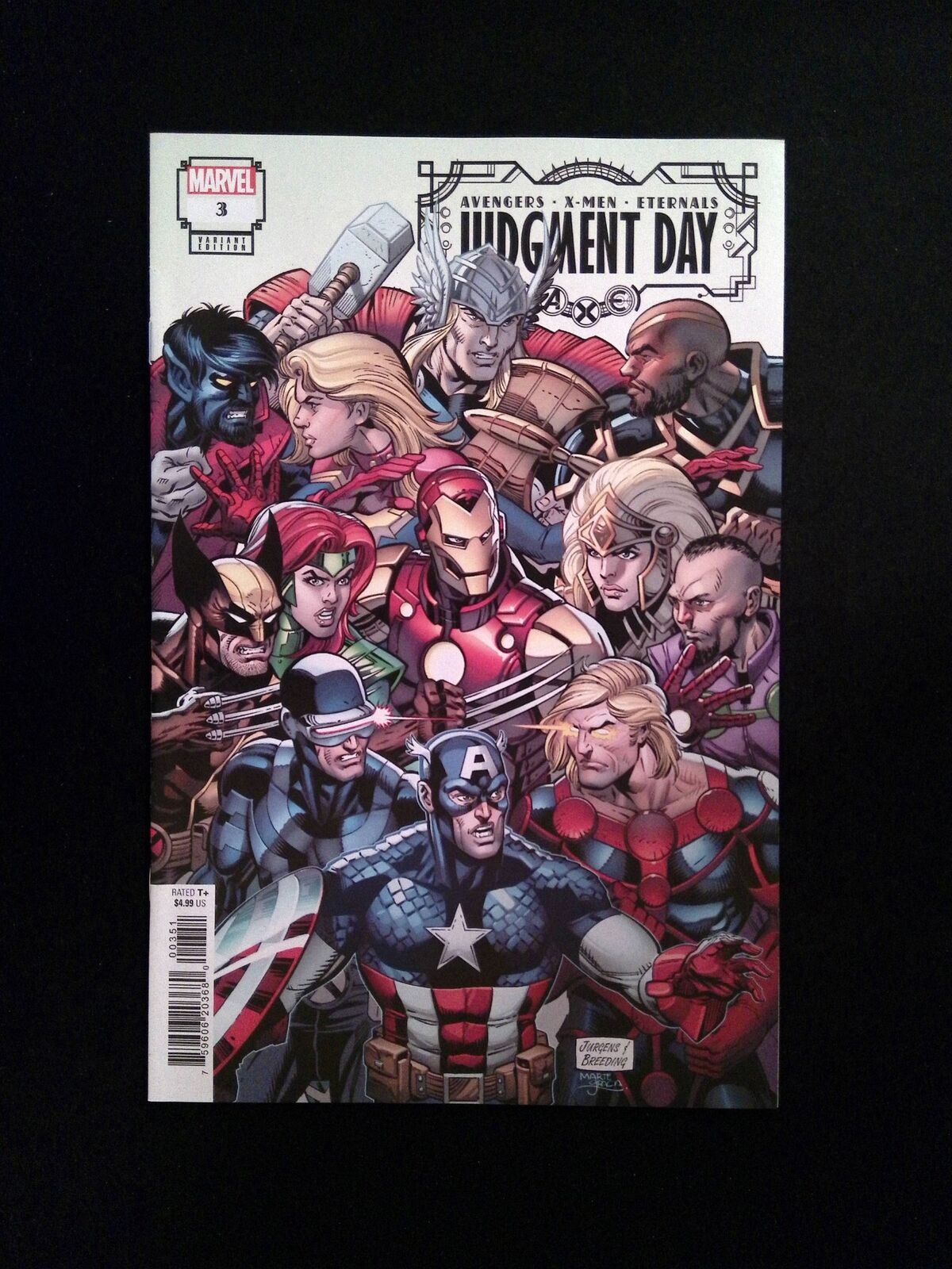 Avengers X-Men Eternals Judgment Day #3E  MARVEL Comics 2022 NM  JURGENS VARIANT