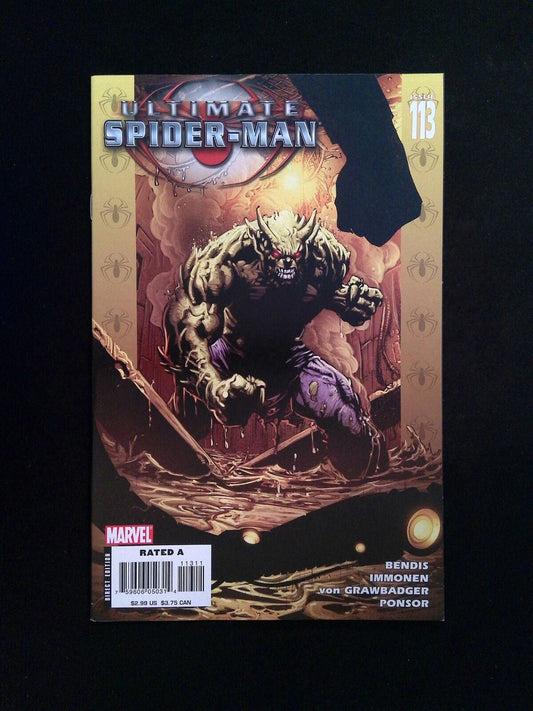Ultimate Spider-Man  #113  Marvel Comics 2007 NM-
