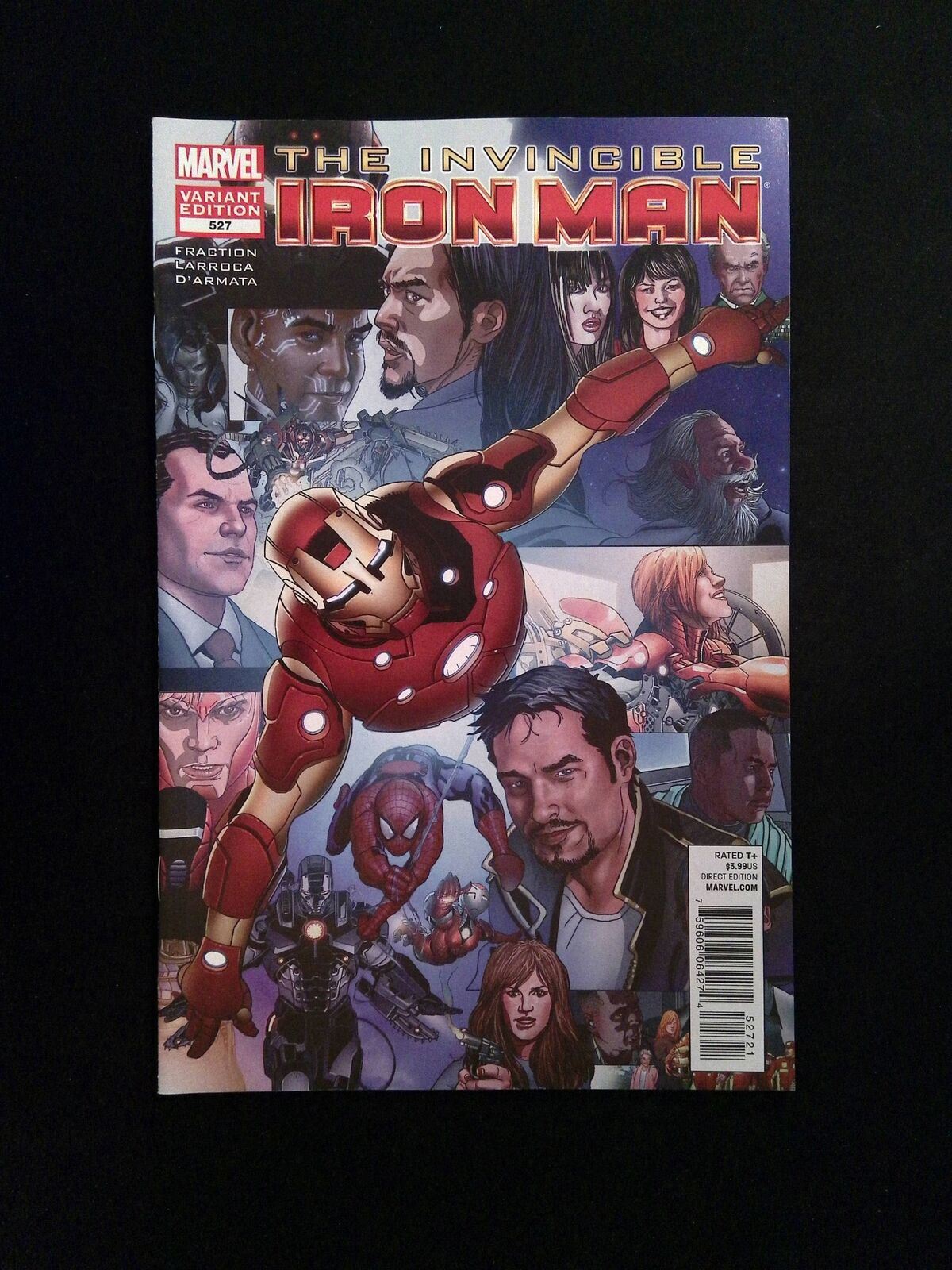 Invincible Iron Man #527B  Marvel Comics 2012 VF/NM  Larroca Variant