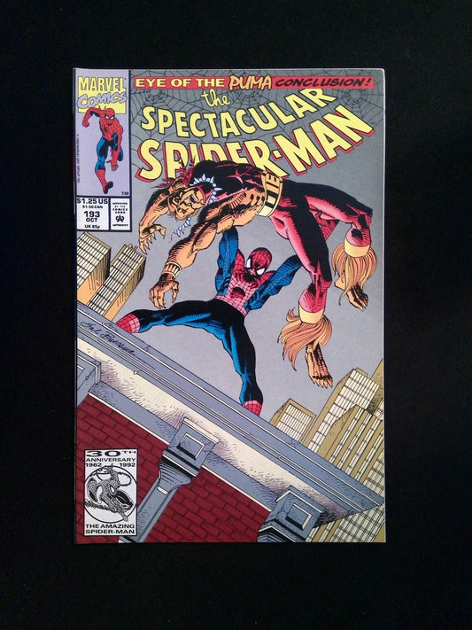 Spectacular Spider-Man  #193  MARVEL Comics 1992 VF+
