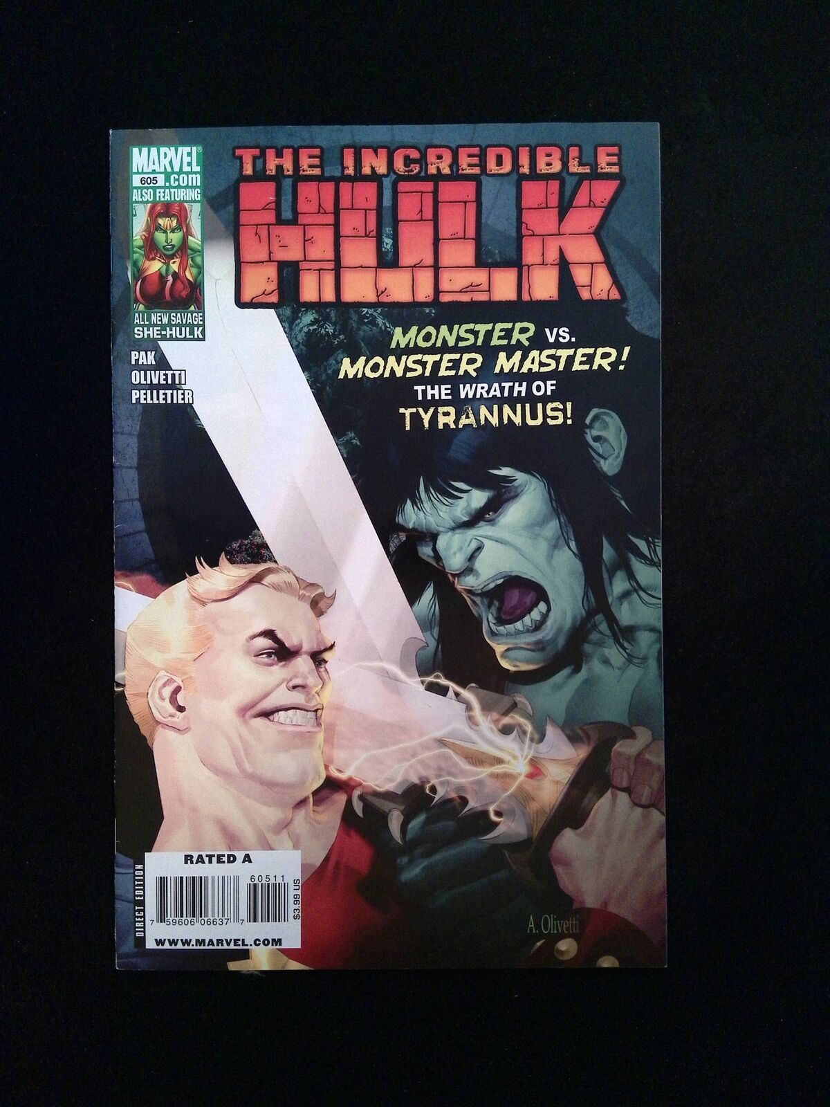 Incredible Hulk #605 (3RD SERIES) MARVEL Comics 2010 VF+