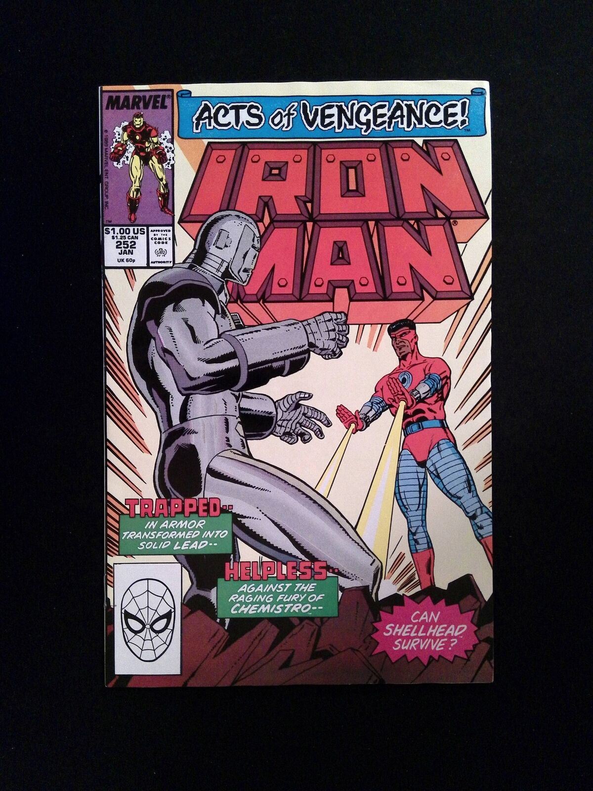 Iron Man #252  MARVEL Comics 1990 FN