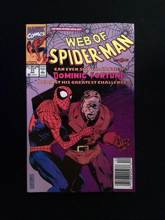 Web Of Spider-Man #71  Marvel Comics 1990 FN+ Newsstand