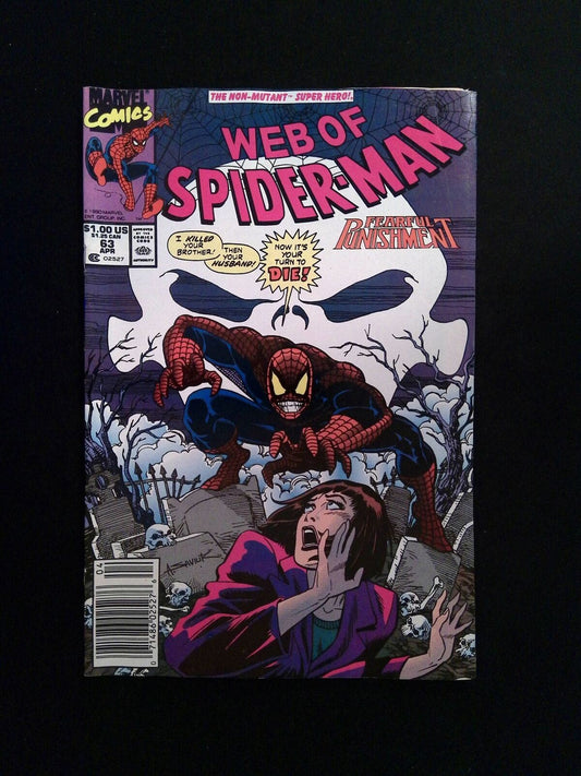 Web Of Spider-Man #63  Marvel Comics 1990 FN Newsstand