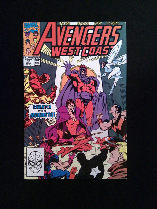 West Coast Avengers #60  MARVEL Comics 1990 VF+