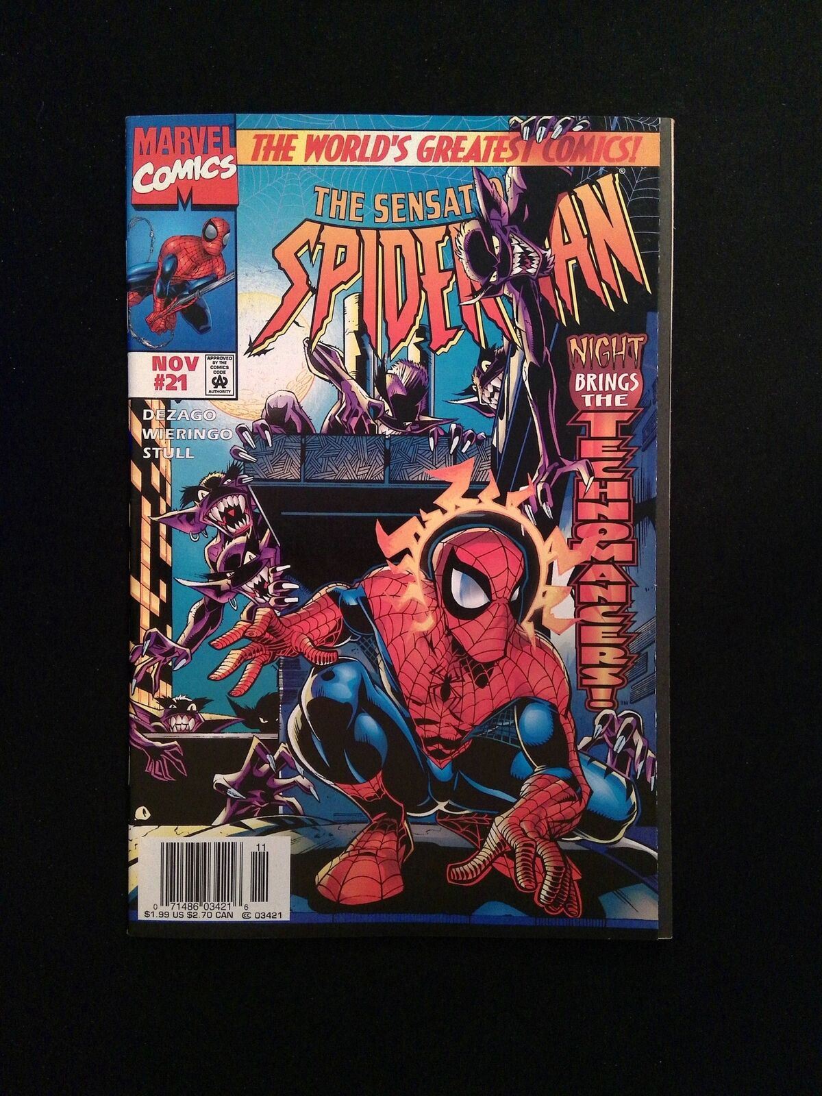 Sensational Spider-Man #21  MARVEL Comics 1997 VF+ NEWSSTAND