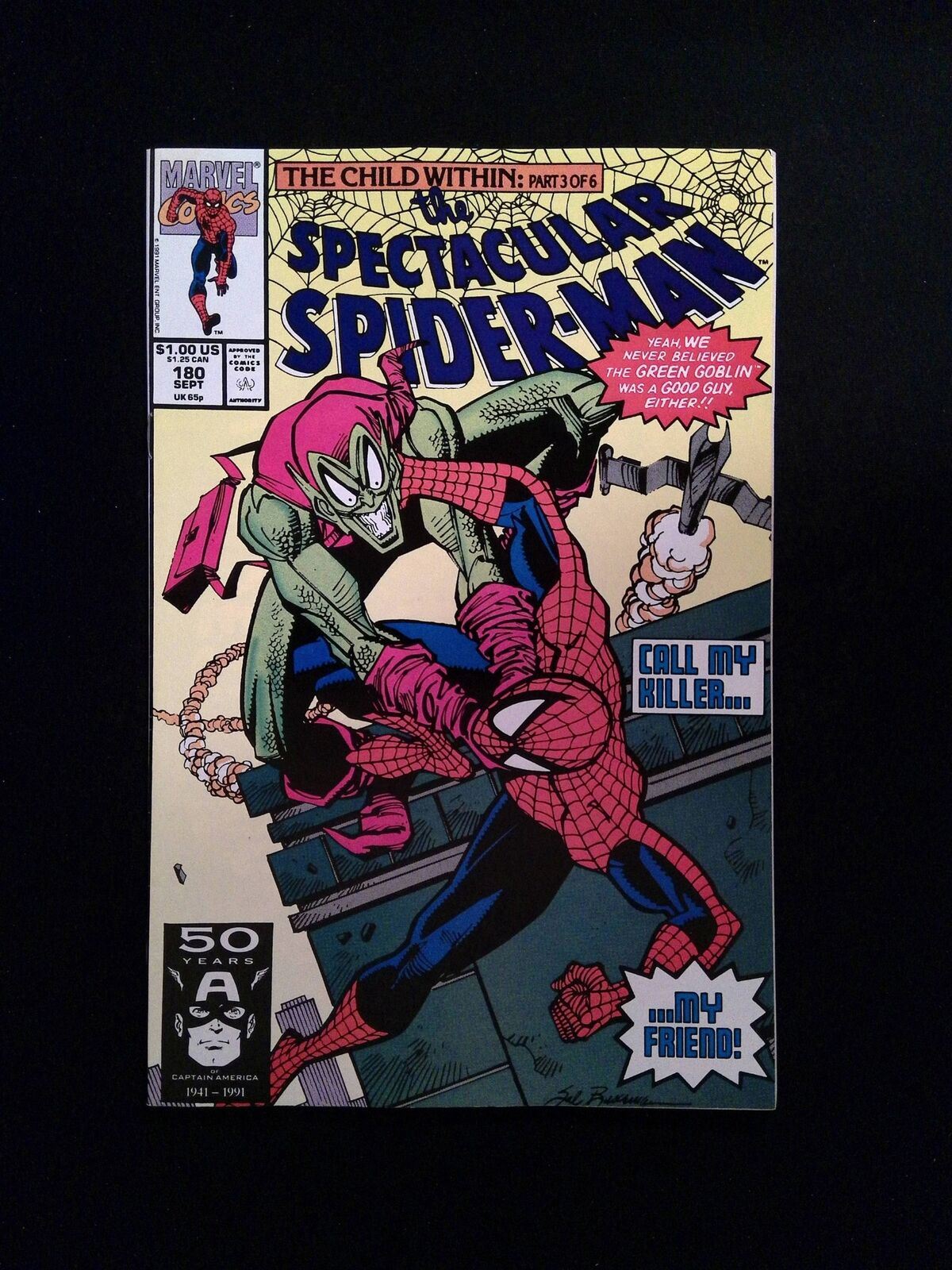 Spectacular Spider-Man #180  MARVEL Comics 1991 VF+