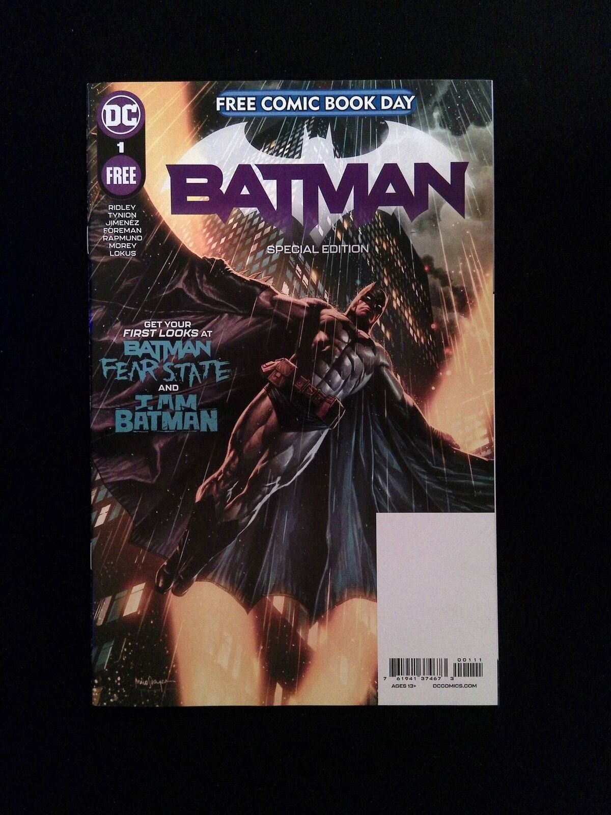 Batman Special Edition FCBD #1  DC Comics 2021 NM-