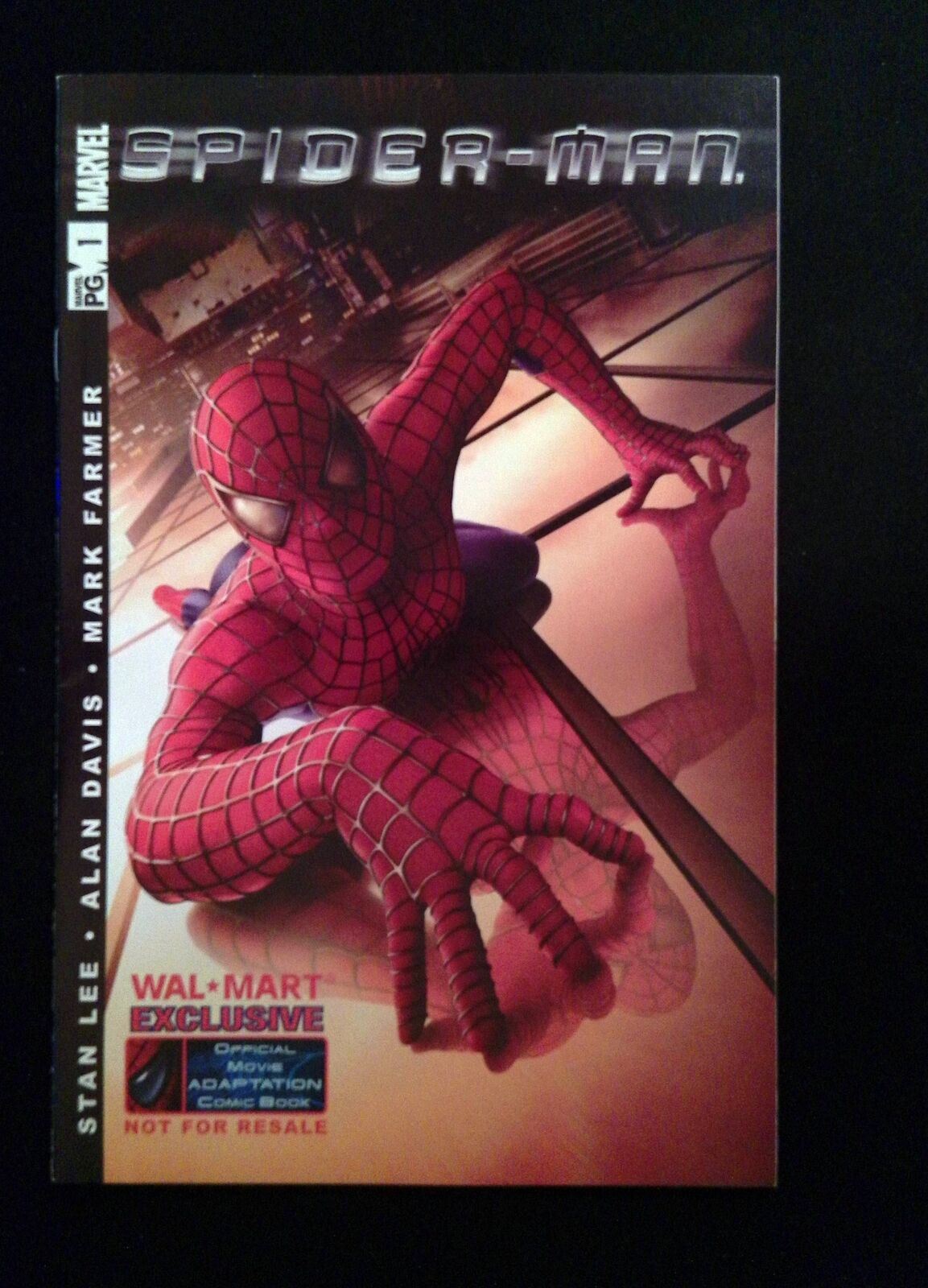 Spider-Man  The Official Movie Adapation #1B  MARVEL 2002 VF+  Variant Cover