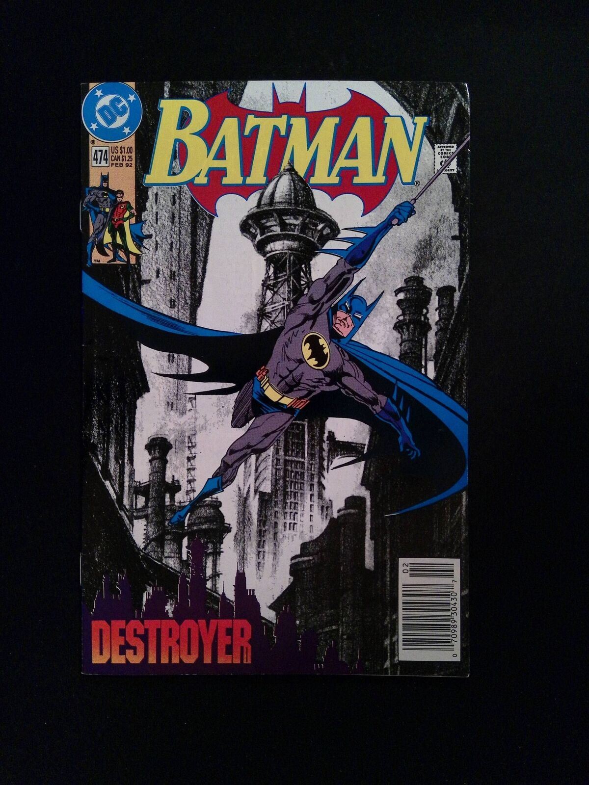 Batman #474  DC Comics 1992 VF+ NEWSSTAND