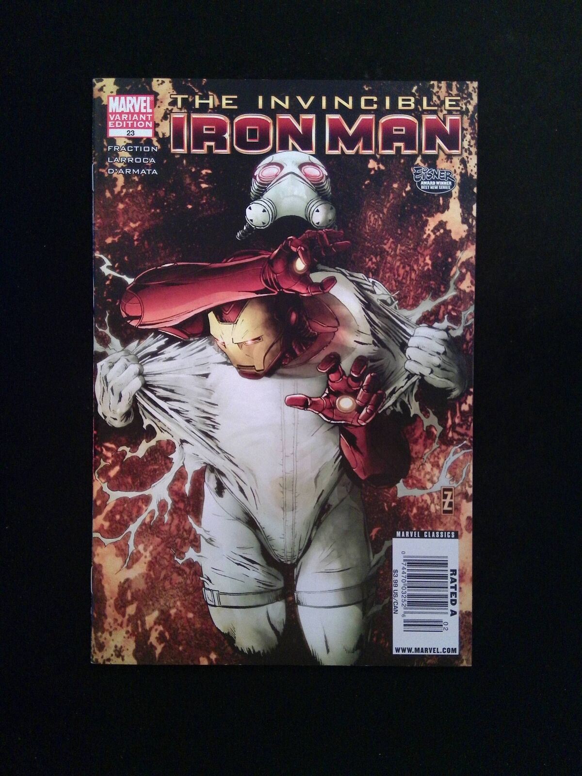 Invincible Iron Man #23B  Marvel Comics 2010 VF+  Zircher Variant