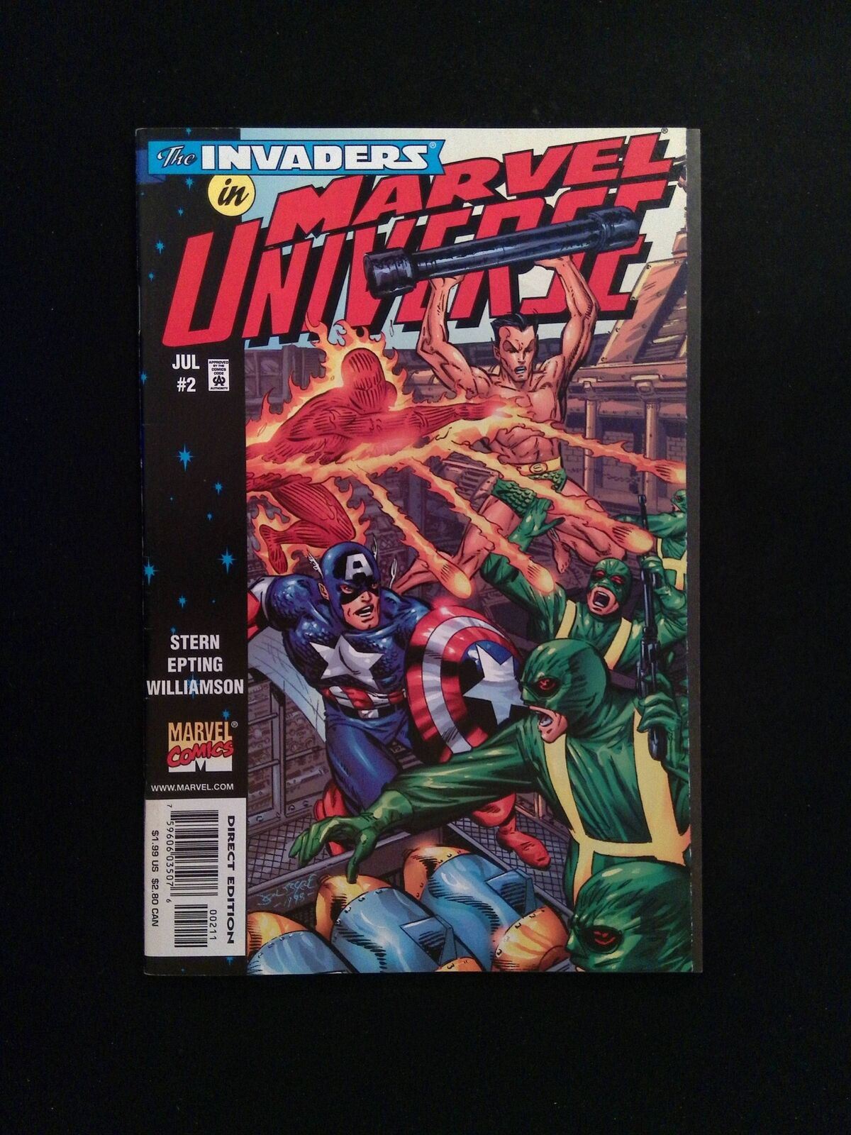 The Invaders In Marvel Universe #2  Marvel Comics 1998 VF+