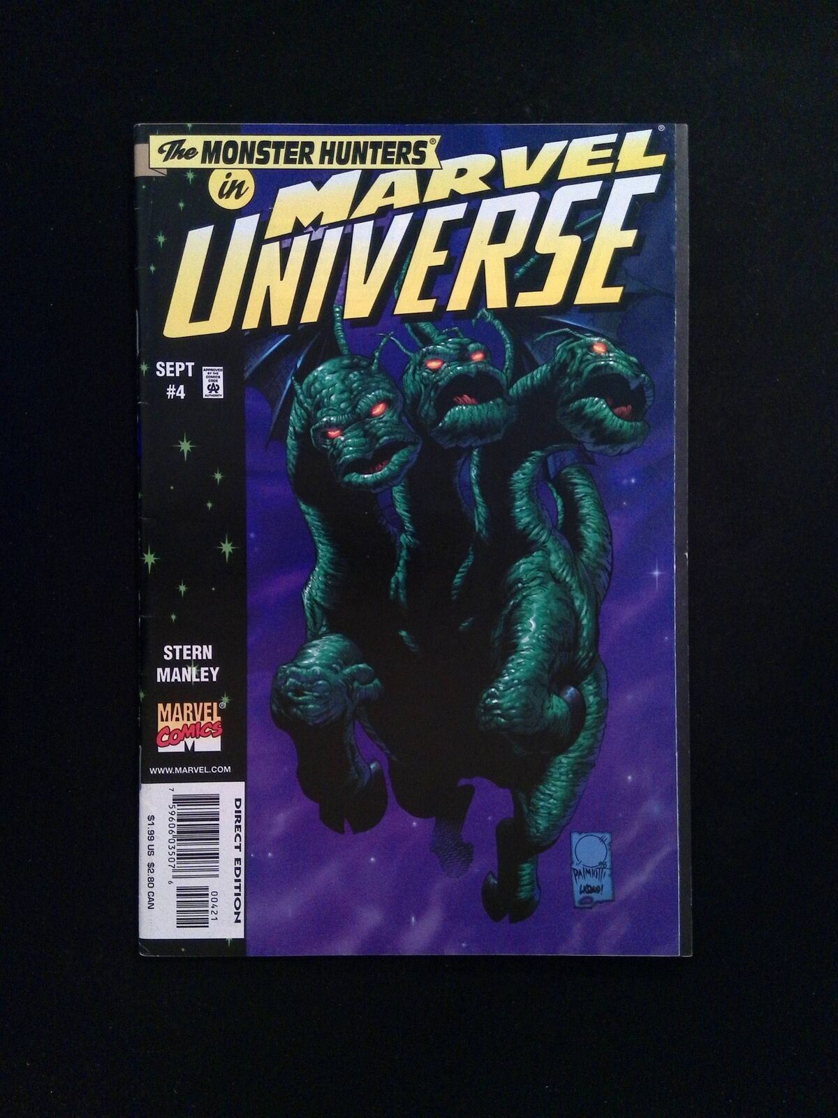 Monster Hunters In Marvel Universe #4  Marvel Comics 1998 VF+