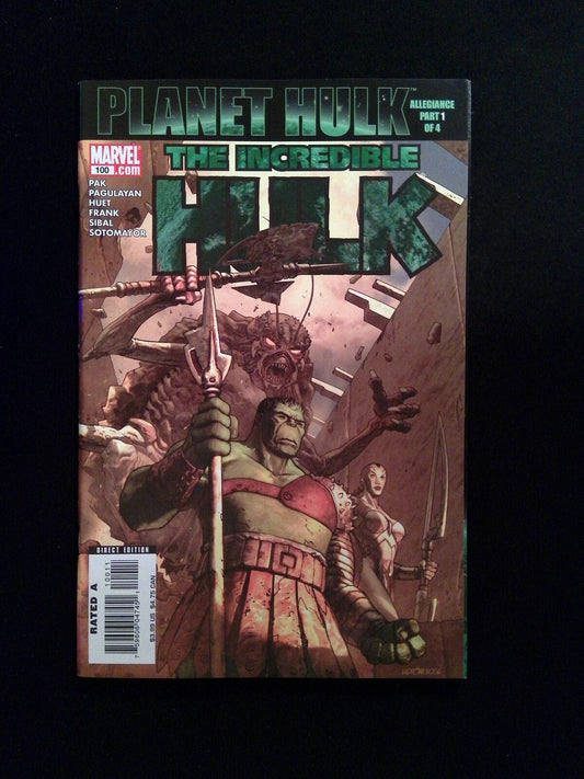 Incredible Hulk #100 (2ND SERIES) MARVEL Comics 2007 NM