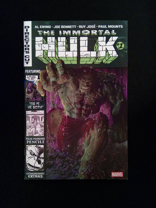 Immortal Hulk #1DC  Marvel Comics 2018 NM  Director's Cut