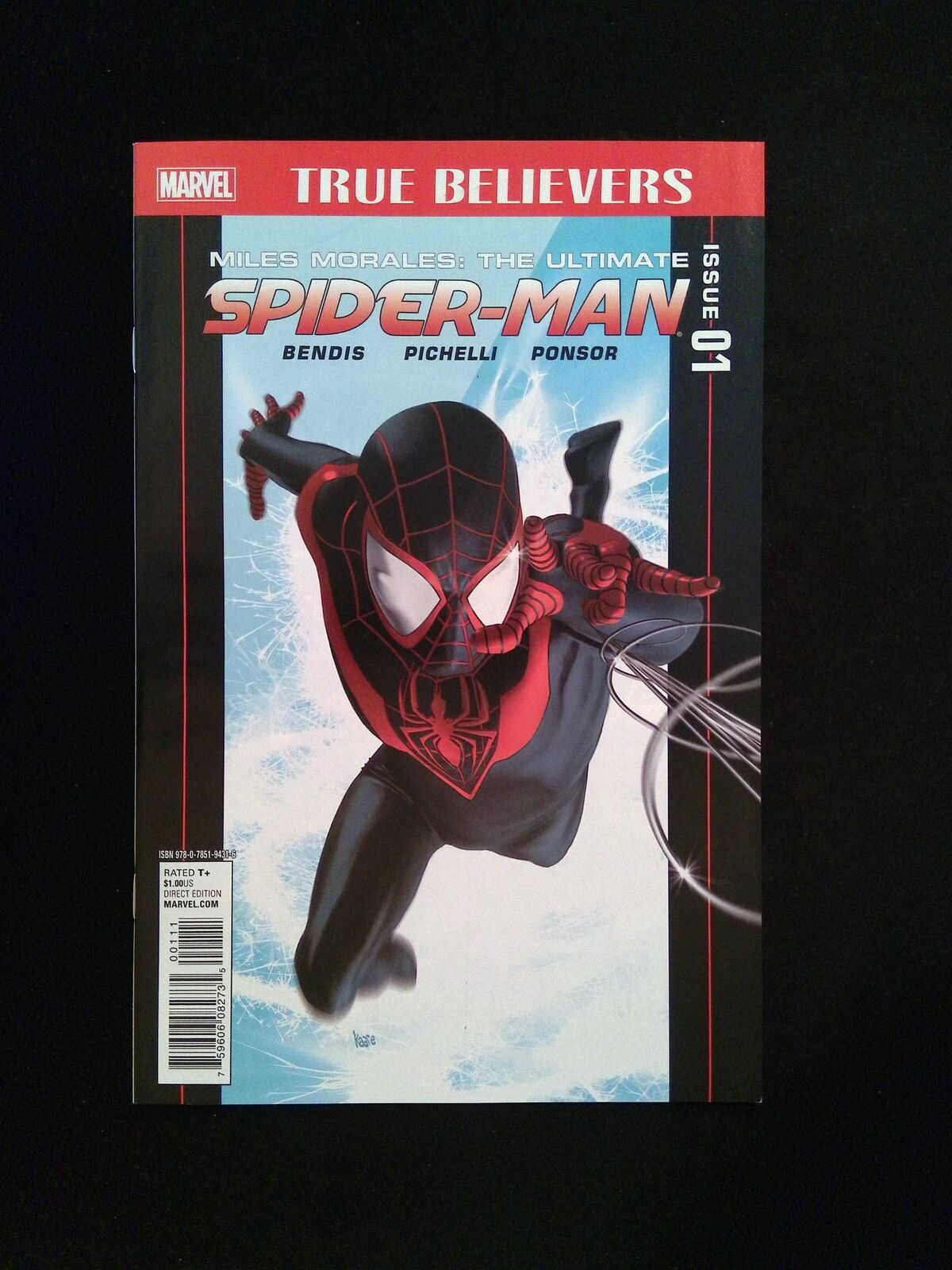 True Believers Miles Morales the Ultimate Spider-Man #1  MARVEL Comics 2015 NM