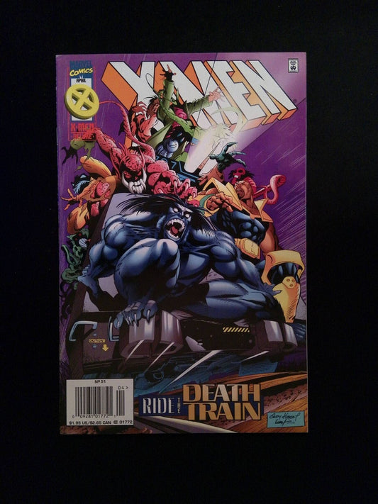 X-Men #51  MARVEL Comics 1996 VF+ NEWSSTAND