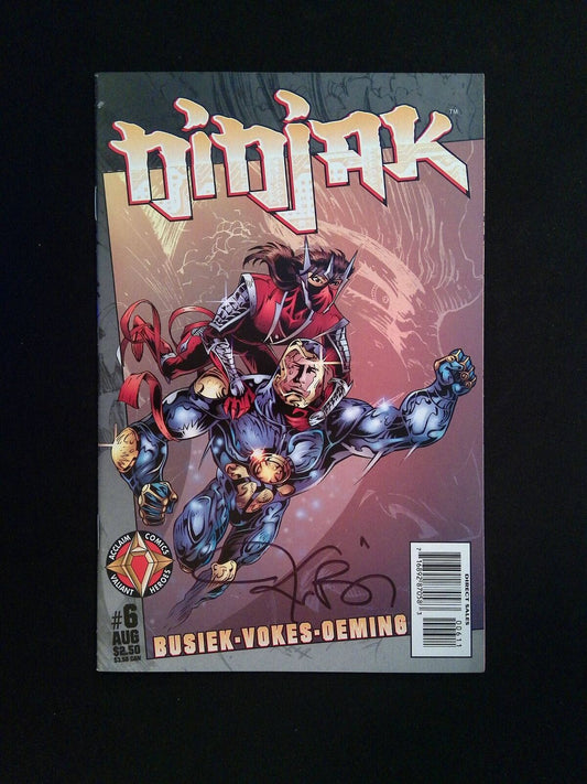 Ninjak #6 (2nd Series) Acclaim Comics 1997 VF+  SIGNED BY KURT BUSIEK