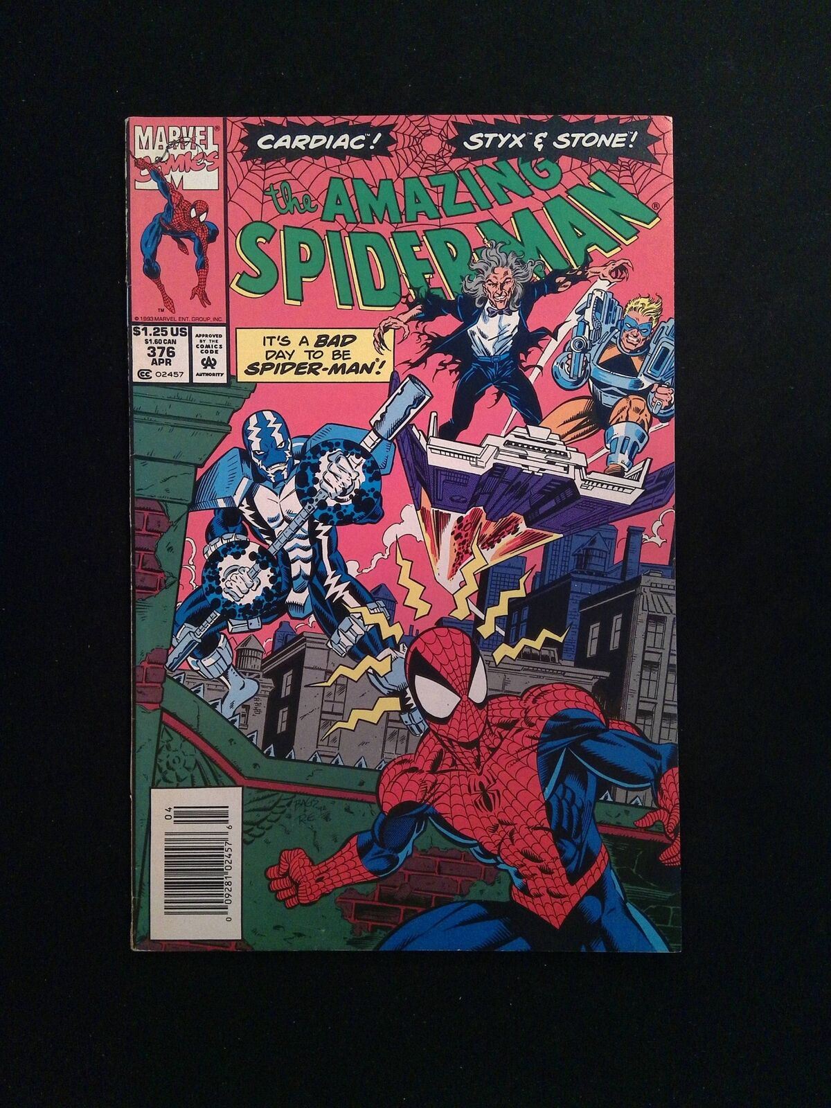 Amazing Spider-Man #376  Marvel Comics 1993 VF+ Newsstand