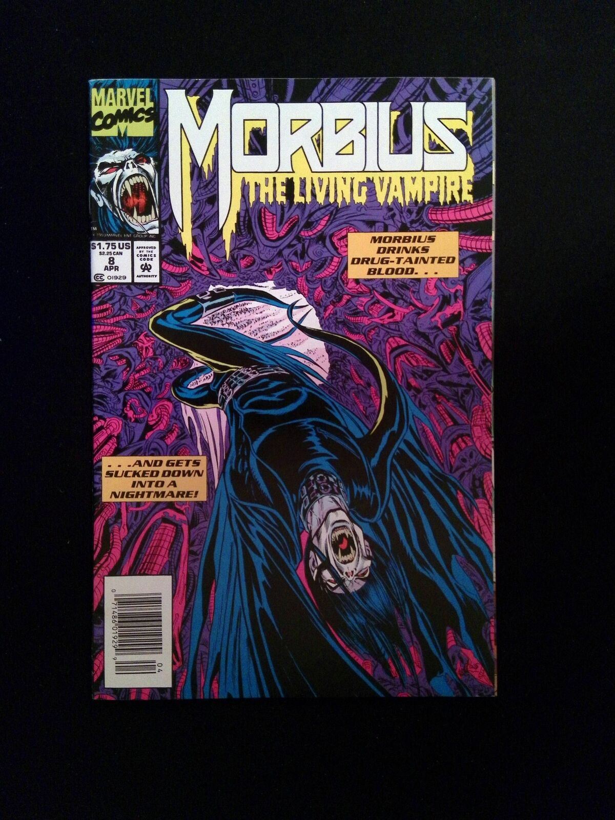 Morbius the Living Vampire #8  MARVEL Comics 1993 VF/NM NEWSSTAND