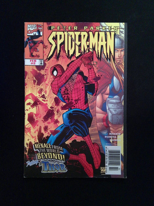 Peter Parker Spider-Man #2B.N Marvel 1999 VF+ Newsstand Romita Jr.  Variant