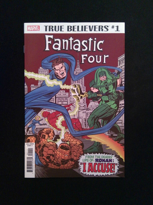 True Believers Fantastic Four Ronan and Kree #1  MARVEL Comics 2019 NM-