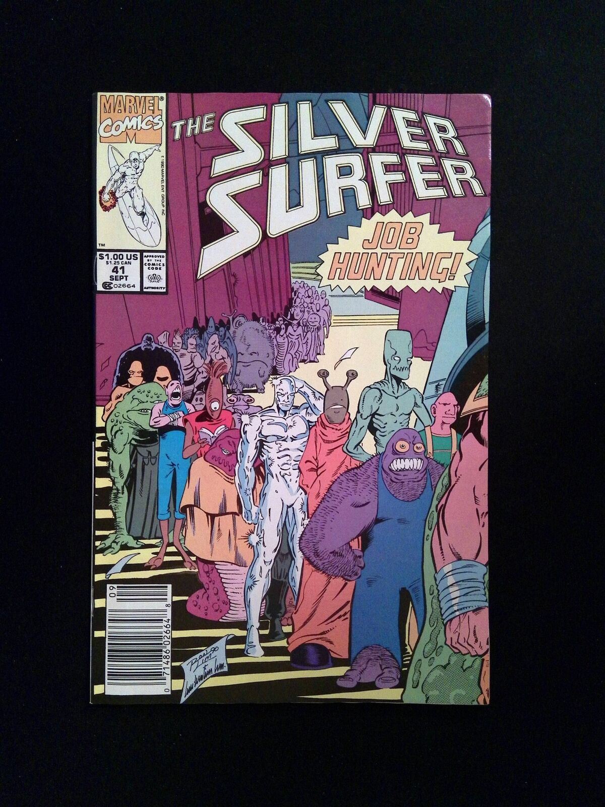 Silver Surfer #41 (2ND SERIES) MARVEL Comics 1990 VF- NEWSSTAND