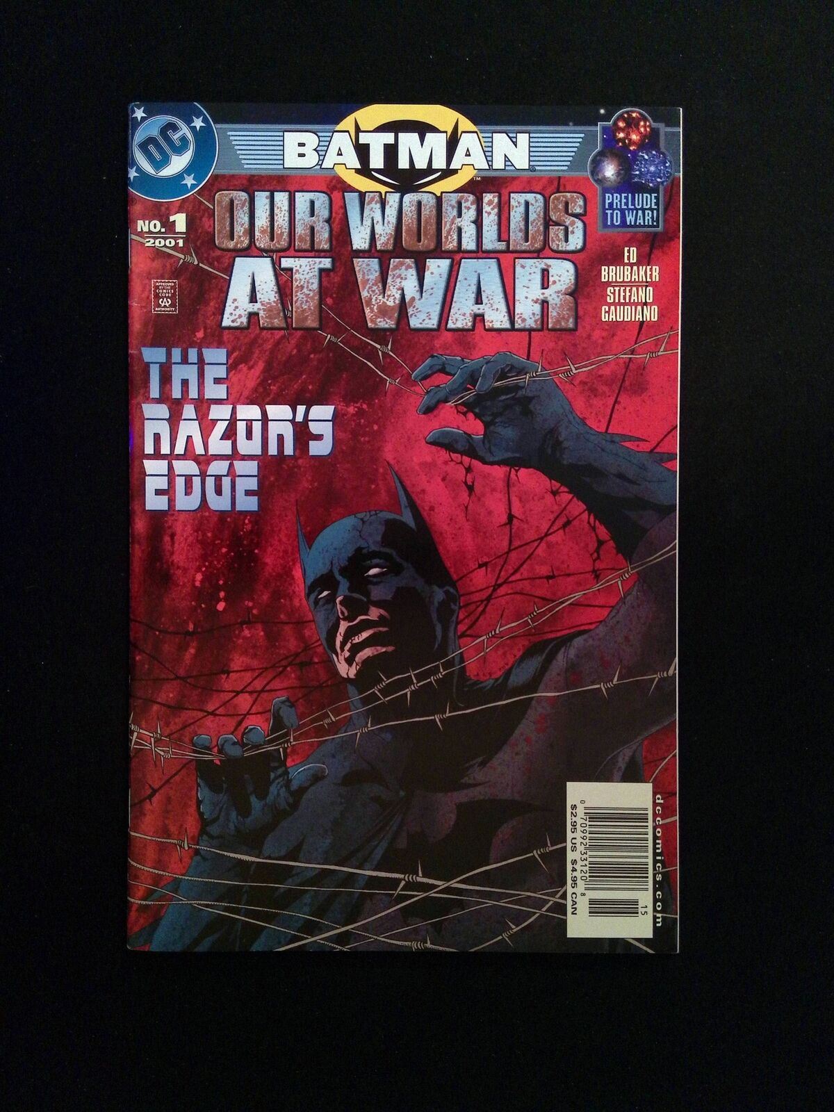 Batman Our Worlds at War #1  DC Comics 2001 VF+ NEWSSTAND