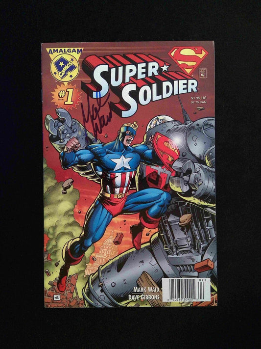 Super Soldier #1  MARVEL/DC Comics 1996 VF+ NEWSSTAND SIGNED BY MARK WAID