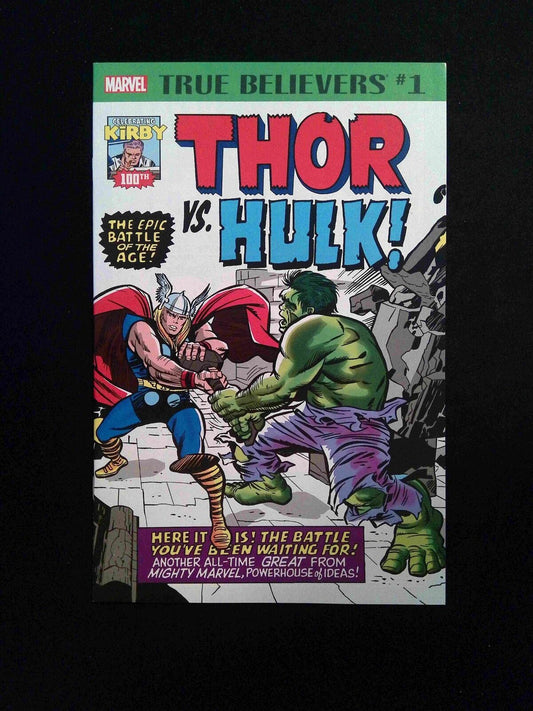 True Believers Kirby 100th Thor vs. Hulk #1  MARVEL Comics 2017 NM