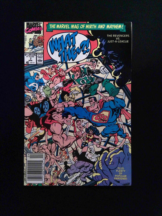 What The --?! #7  MARVEL Comics 1990 VF NEWSSTAND