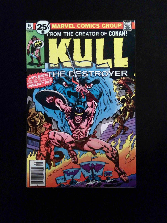 Kull the Conqueror #16  MARVEL Comics 1976 VF+ NEWSSTAND