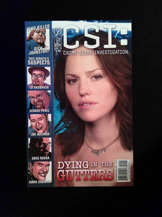 CSI Dying in  the Gutters #5  IDW Comics 2006 VF/NM