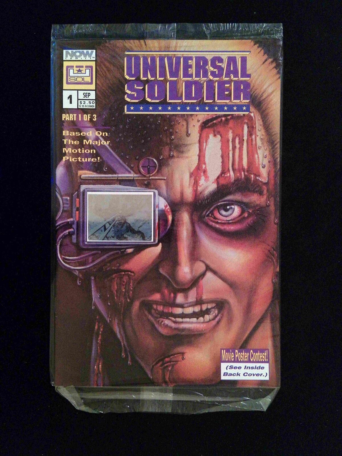 Universal Soldier #1W  NOW Comics 1993 VF+  SASSO VARIANT