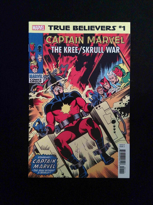 True Believers Captain Marvel Kree Skrull War #1  MARVEL Comics 2019 NM-