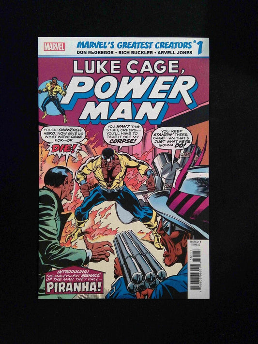 Marvel�s Great Creators Luke Cage Power Man Piranha #1  MARVEL Comics 2019 NM