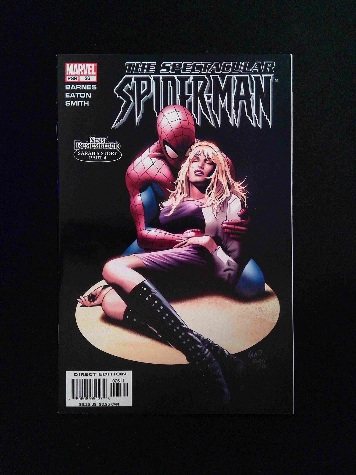 Spectacular Spider-Man #26D (2ND SERIES) MARVEL Comics 2005 VF+  LAND VARIANT