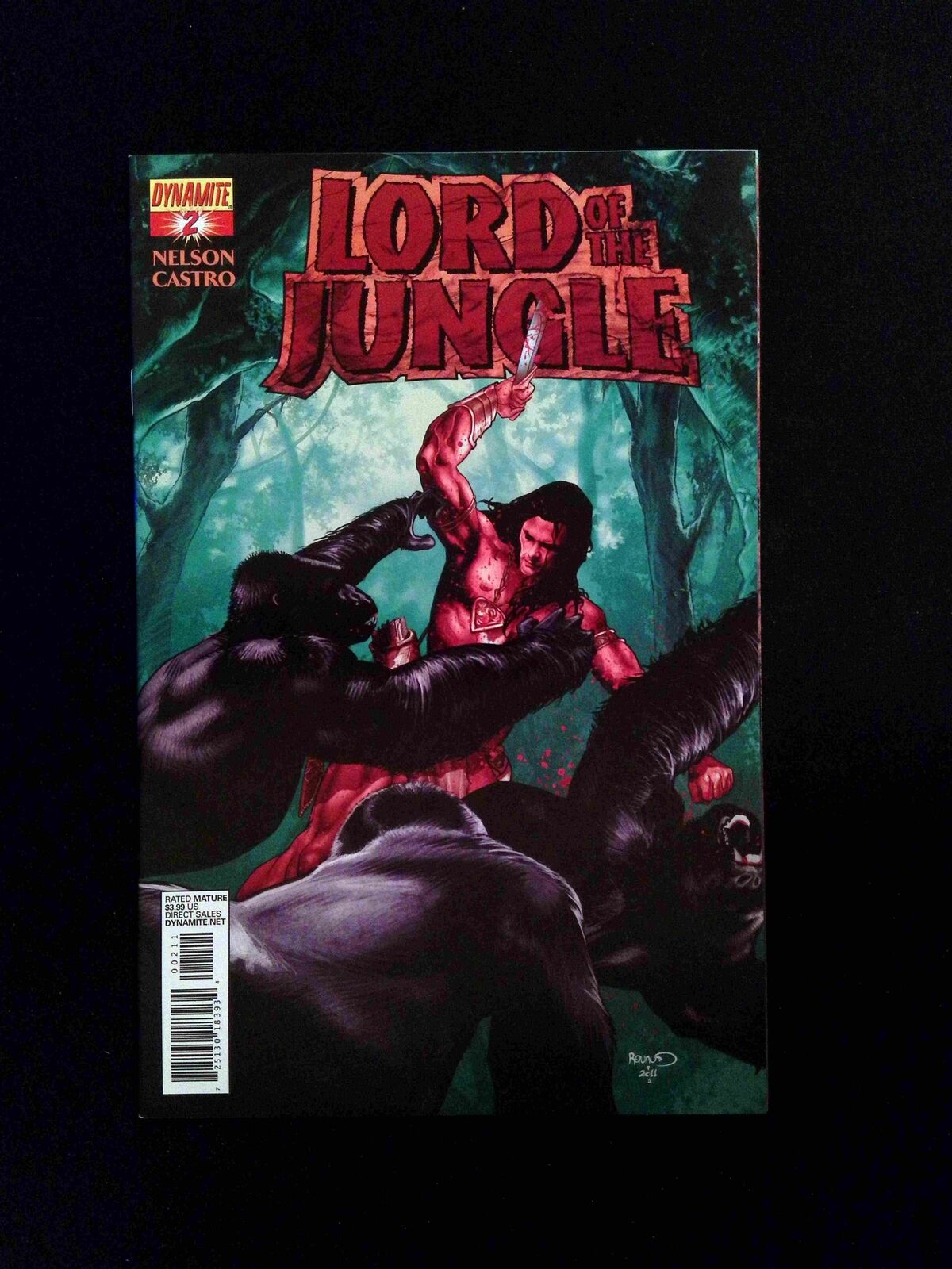 Lord of the Jungle #2B  DYNAMITE  Comics 2012 NM-  RENAUD VARIANT